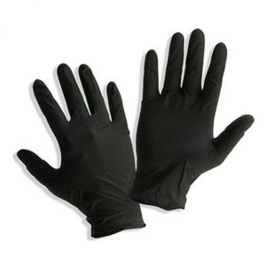 50 x Black Nitrile Gloves - Powder & Latex Free - Small Medium Large