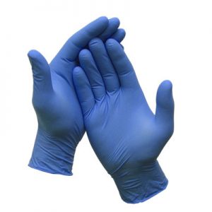 50 x Blue Nitrile Gloves - Powder & Latex Free - Small Medium Large