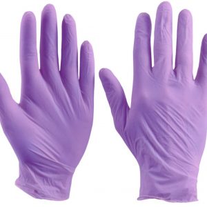 50 x Purple Nitrile Gloves - Powder & Latex Free - Small Medium Large
